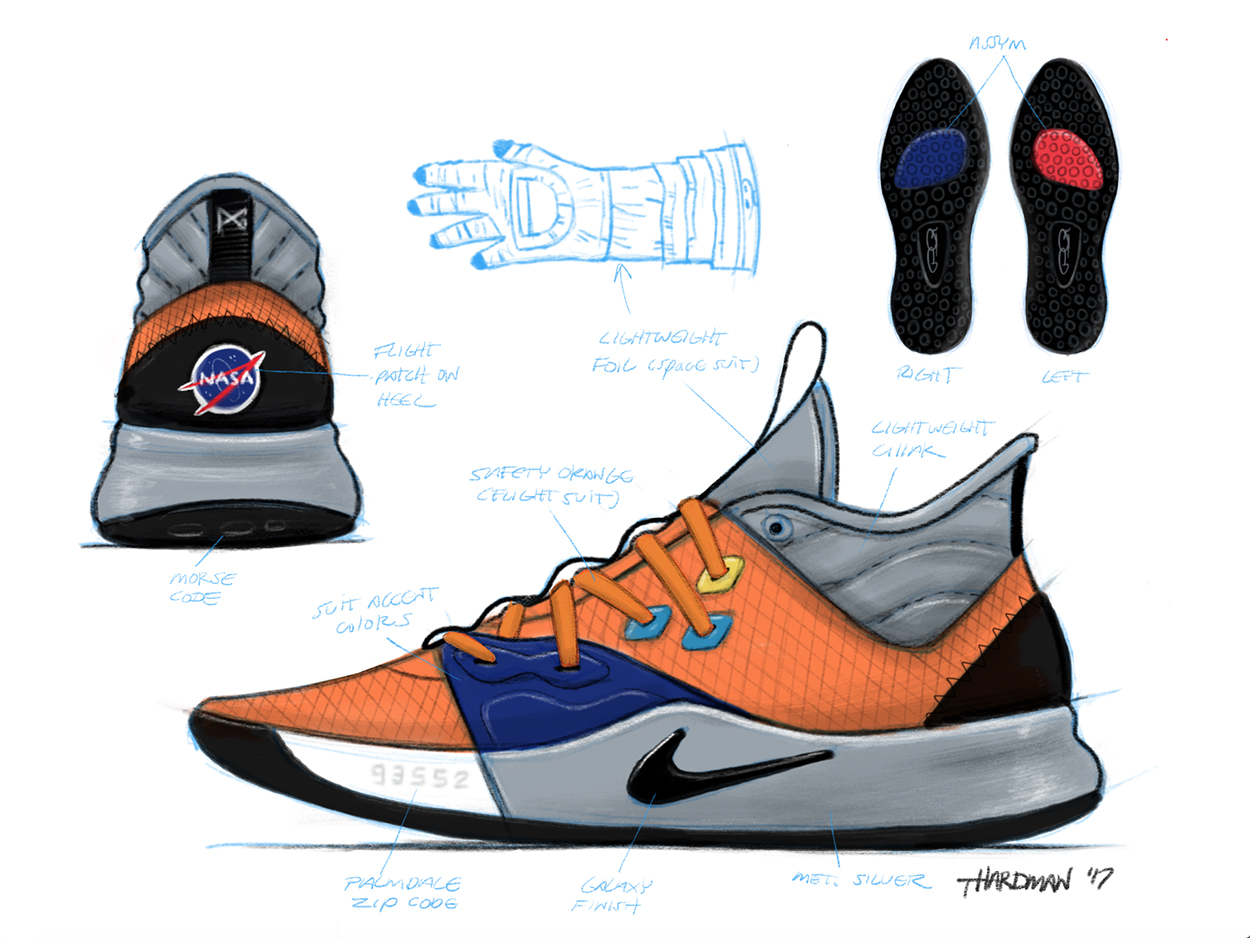 NIKE PG 3 NASA per 127 50 Basketzone